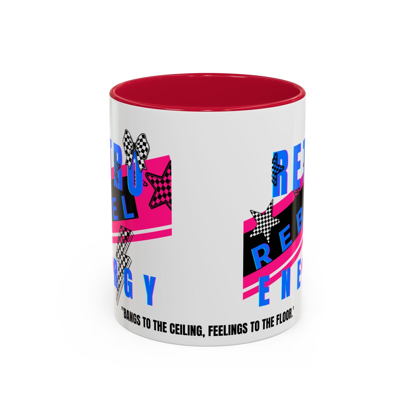Retro Rebel Mug, 90s Nostalgia, "Bangs to the Ceiling"