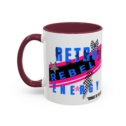 Retro Rebel Mug, 90s Nostalgia, "Bangs to the Ceiling"