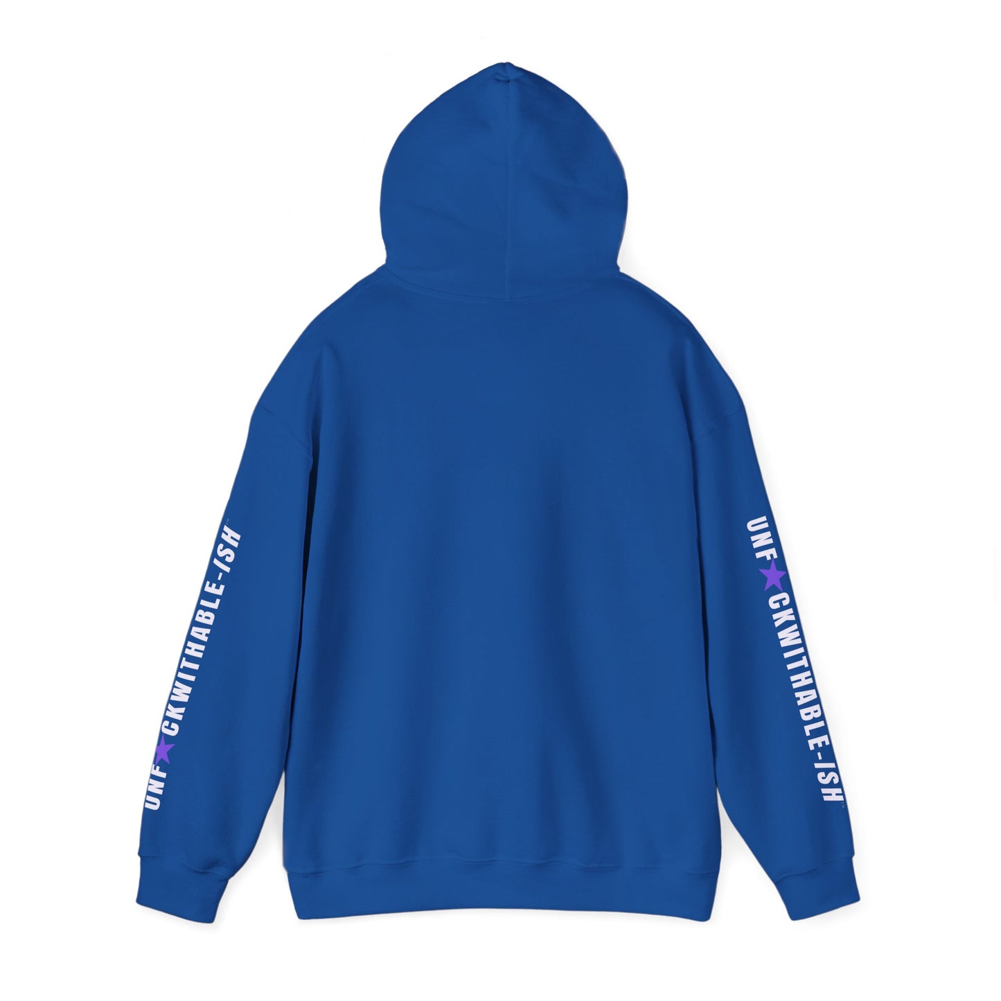 UNF★CKWITHABLE-ISH™ Unisex Hoodie, Graphic Sleeves Purple Star Edition