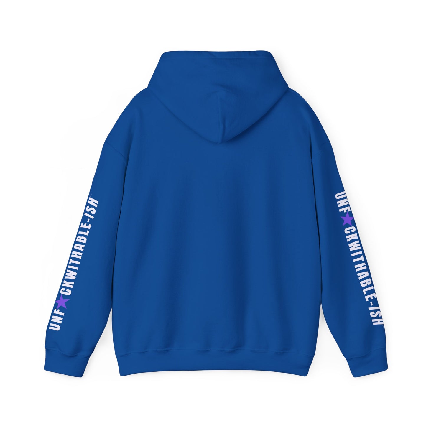 UNF★CKWITHABLE-ISH™ Unisex Hoodie, Graphic Sleeves Purple Star Edition