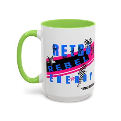 Retro Rebel Mug, 90s Nostalgia, "Bangs to the Ceiling"