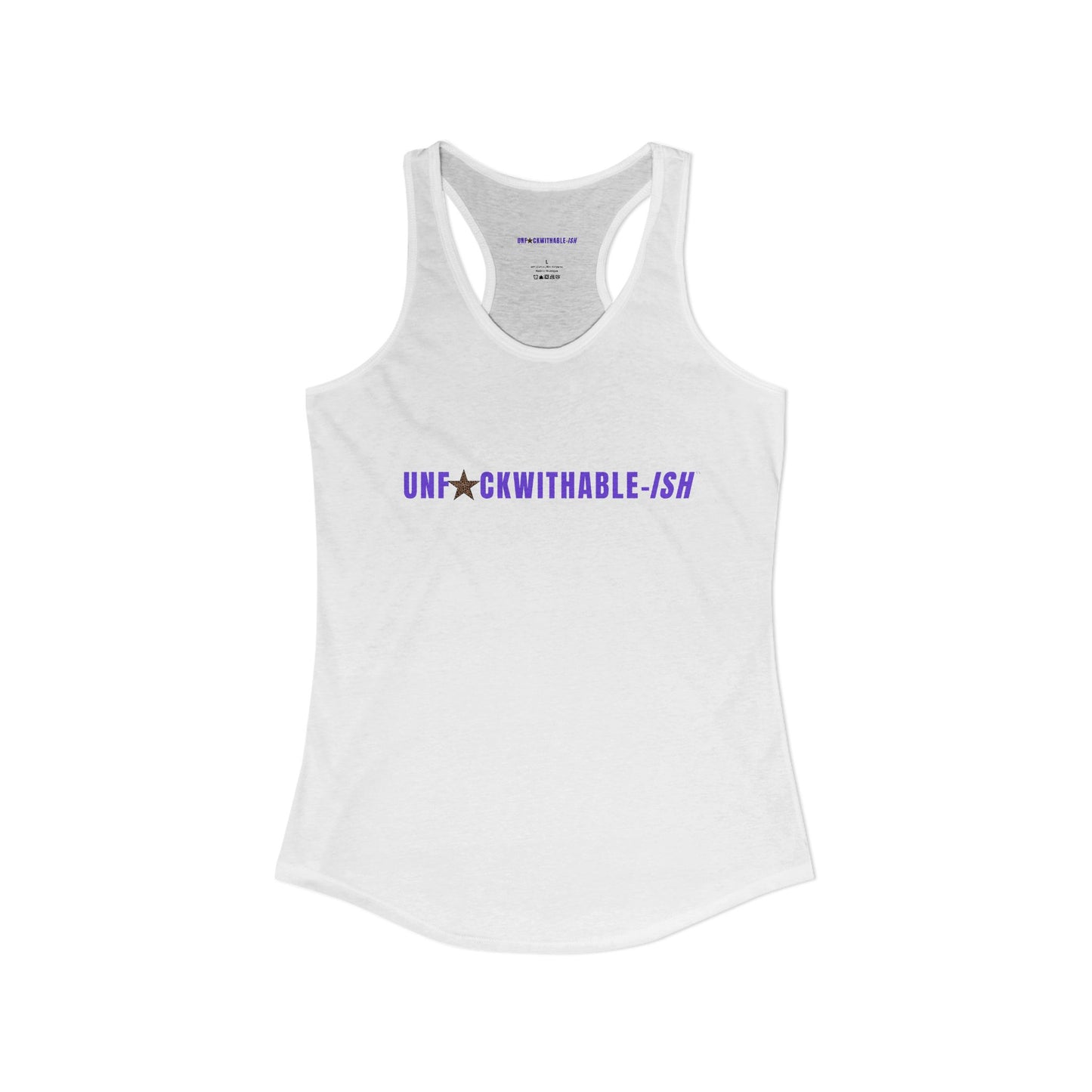 UNF★CKWITHABLE-ISH™ Women's Racerback Tank, 3 Colors Leopard Star