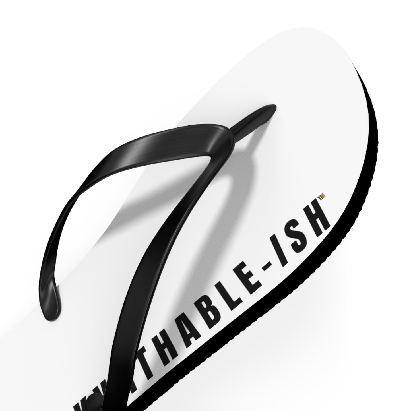 UNF★CKWITHABLE-ISH™ Flip Flops Black/Yellow-ish Black Star