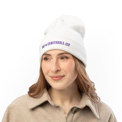 UNF★CKWITHABLE-ISH Embroidered Beanie