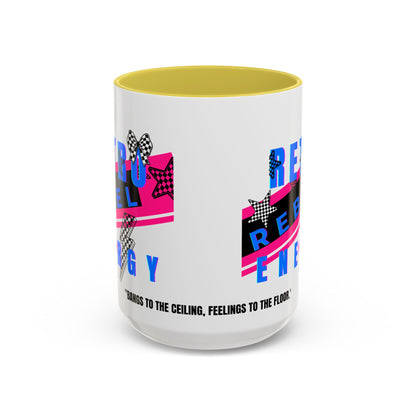 Retro Rebel Mug, 90s Nostalgia, "Bangs to the Ceiling"