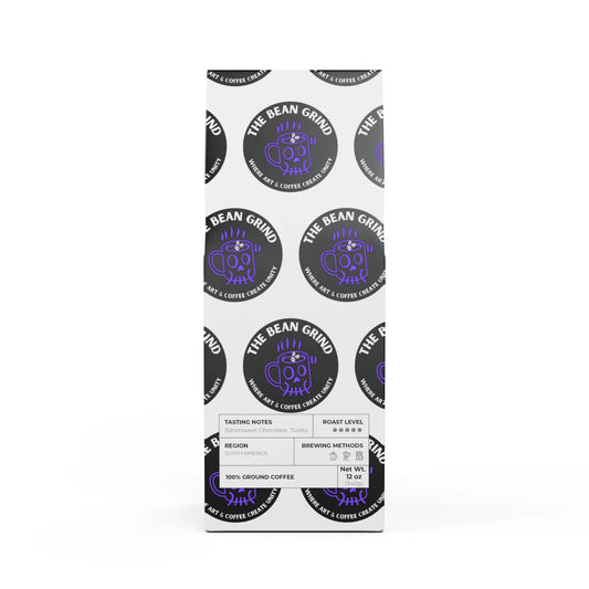 The Bean Lux Reserve Medium Roast Coffee Grounds, 12oz Bag Printify