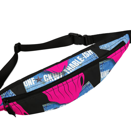 UNF★CKWITHABLE-ISH Fanny Pack – Hot Pink Hair, Black Signature Savage Edition