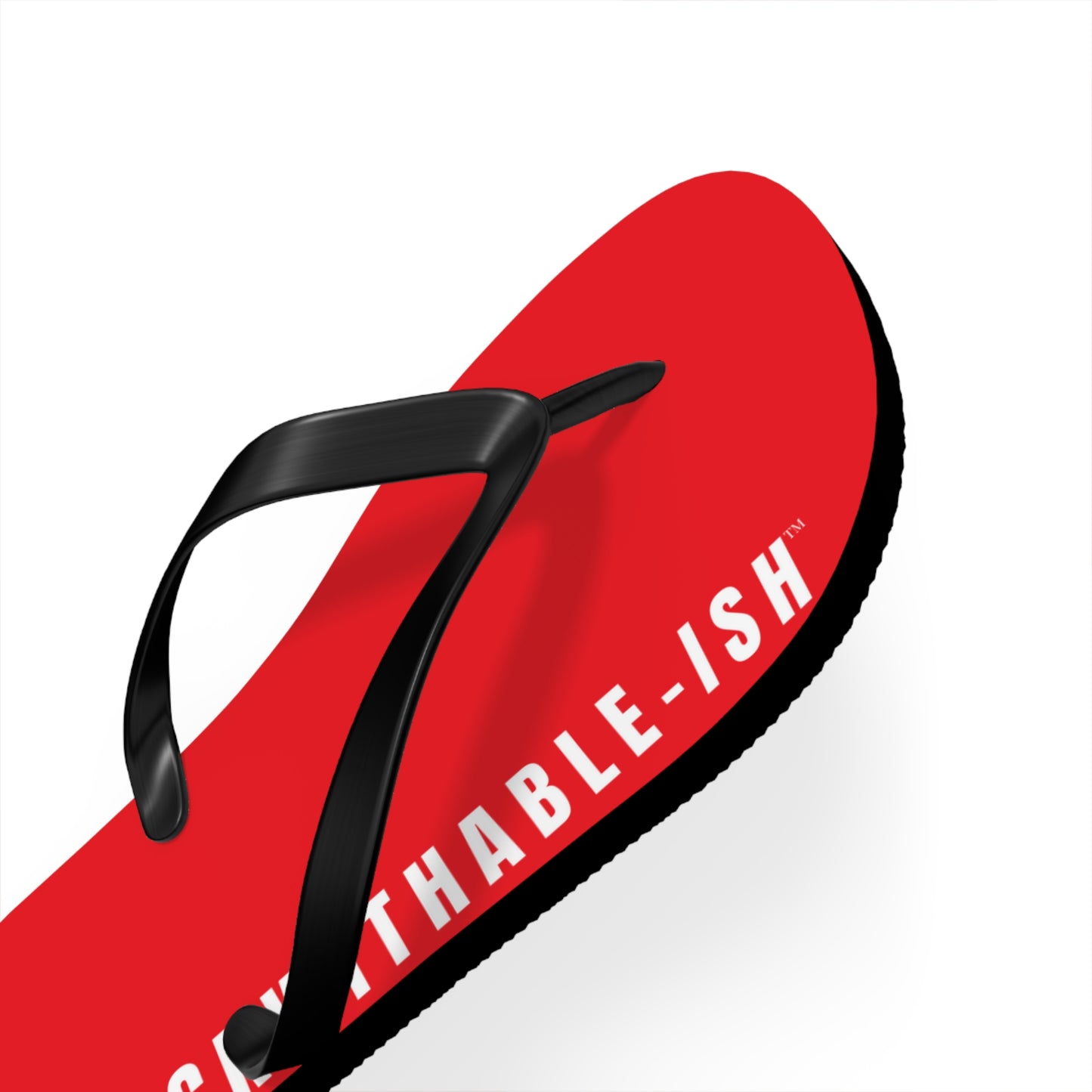 UNF★CKWITHABLE-ISH™ Flip Flops Red, White Star