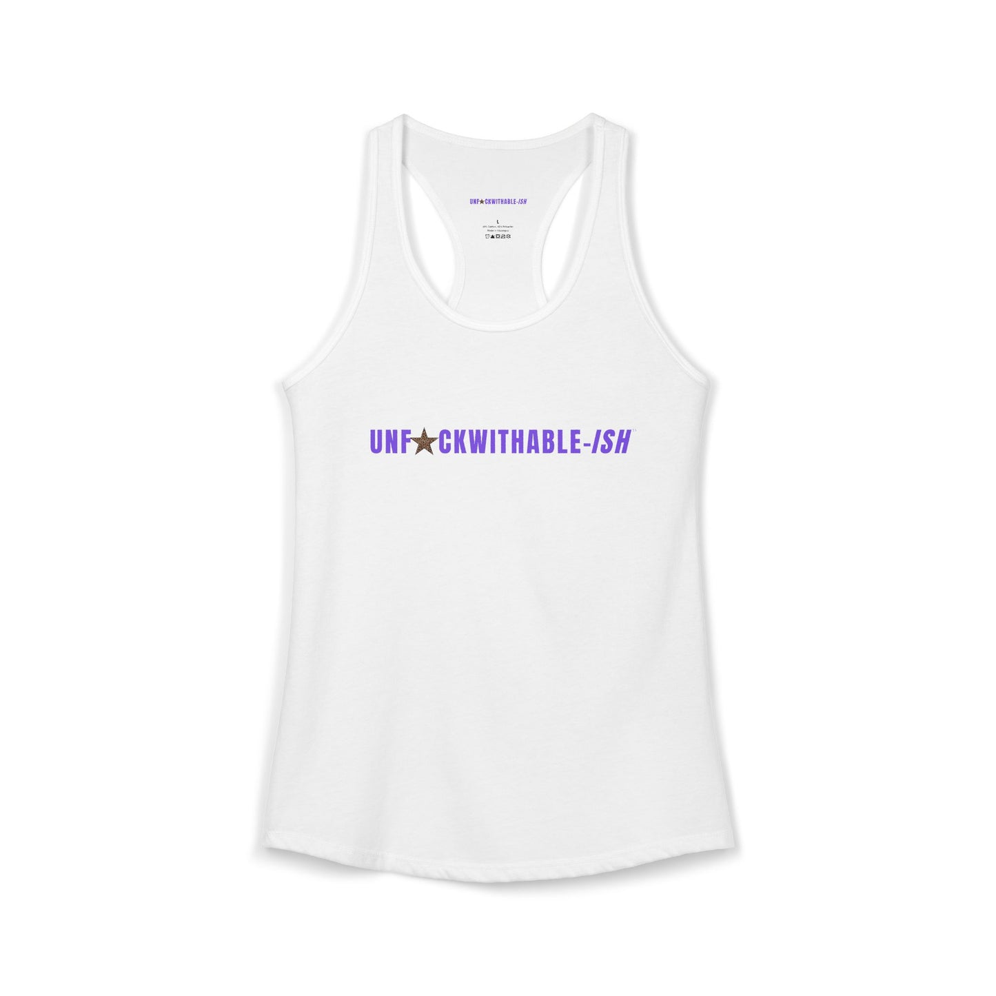 UNF★CKWITHABLE-ISH™ Women's Racerback Tank, 3 Colors Leopard Star