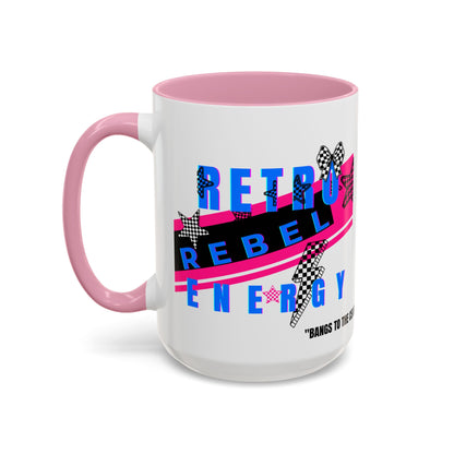 Retro Rebel Mug, 90s Nostalgia, "Bangs to the Ceiling"