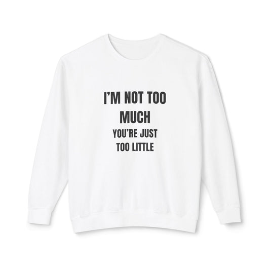 Adult Humor Crewneck Sweatshirt - Fun Size F*ck Boys Printify