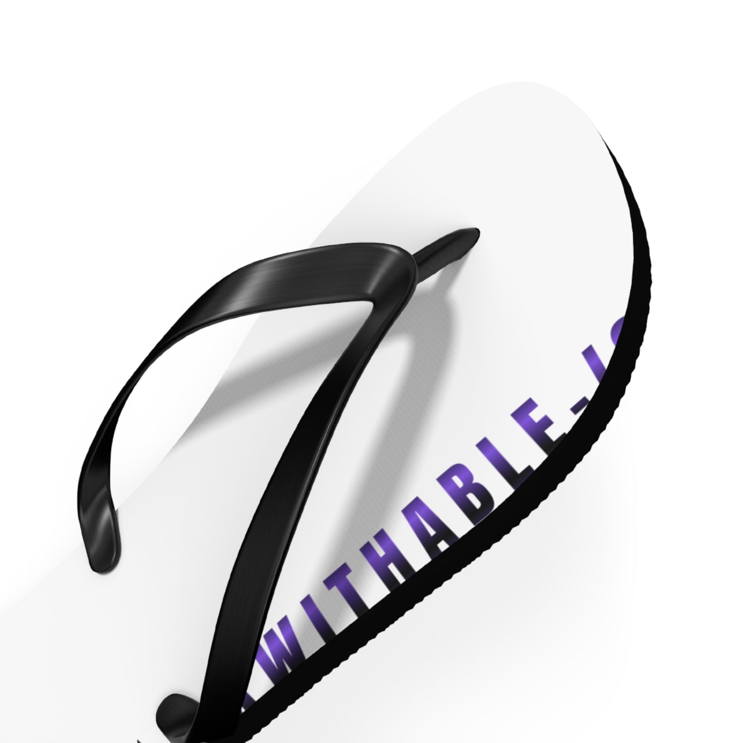 UNF★CKWITHABLE-ISH™ Flip Flips White with Gradient Purple/Purple