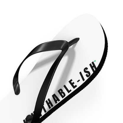 UNF★CKWITHABLE-ISH™ Flip Flops Star Black/Teal Star