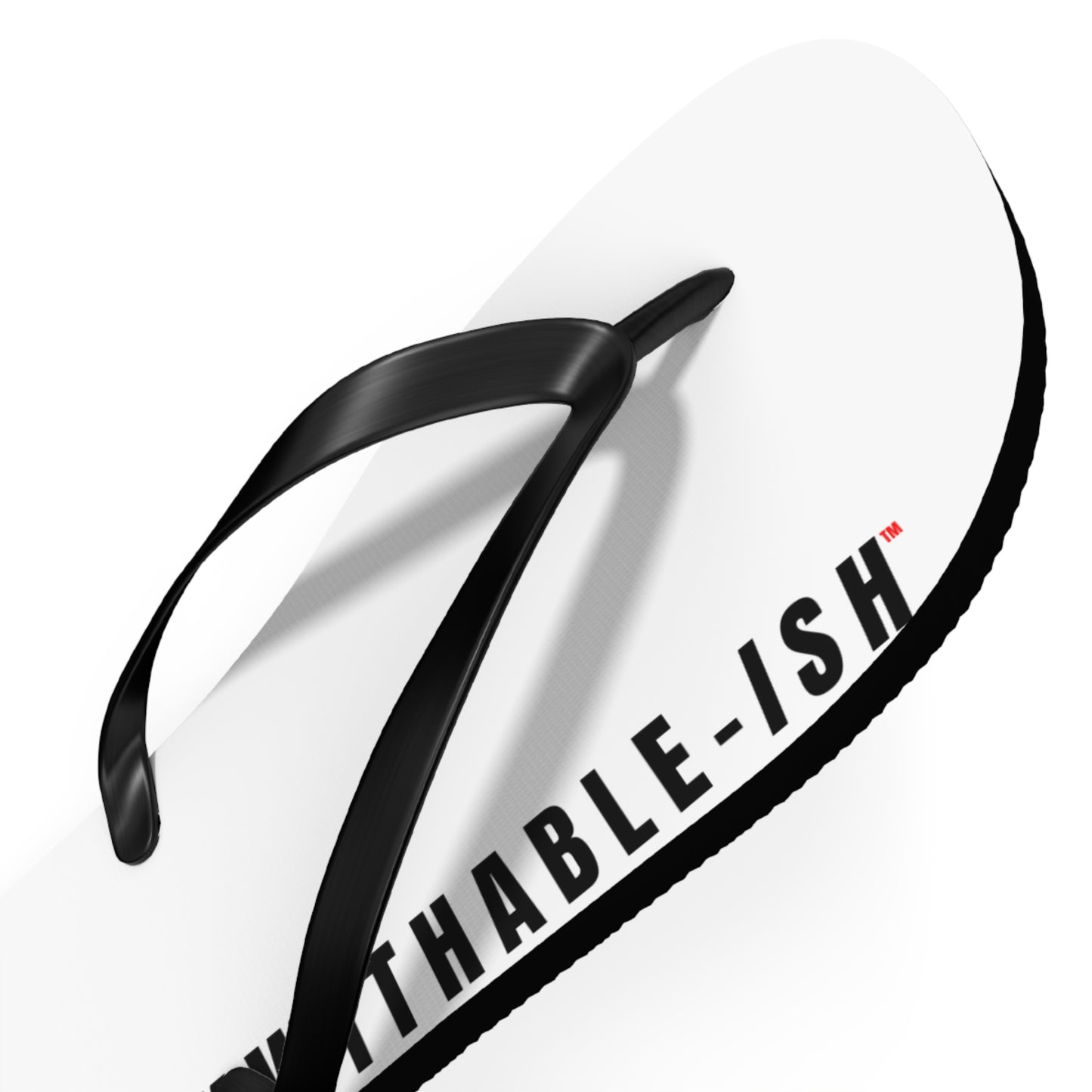 UNF★CKWITHABLE-ISH™ Flip Flops Black/Red Star