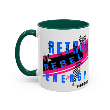 Retro Rebel Mug, 90s Nostalgia, "Bangs to the Ceiling"
