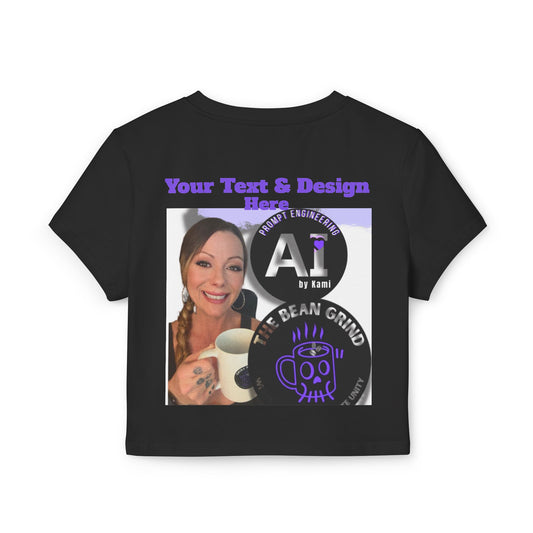 Custom Streetwear Recovery Crop Top, "Chains Break" Purple Edition