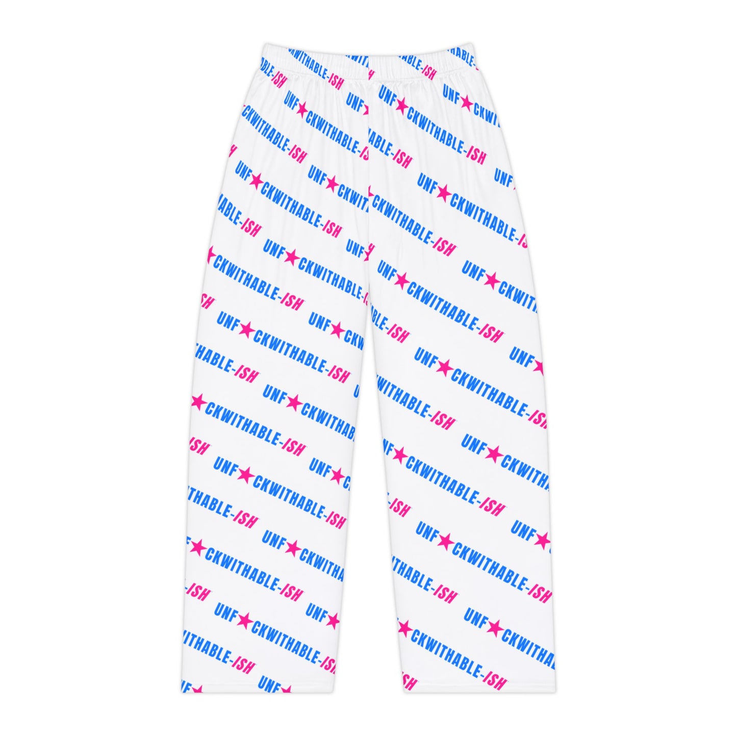 UNF★CKWITHABLE-ISH™ Women's Lounge Pants, Electric Blue/Hot Pink All-Over Print