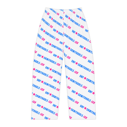 UNF★CKWITHABLE-ISH™ Women's Lounge Pants, Electric Blue/Hot Pink All-Over Print