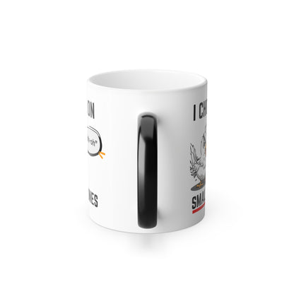 Funny Hidden Message Mug, I Choke On Small Bones - Color Morphing
