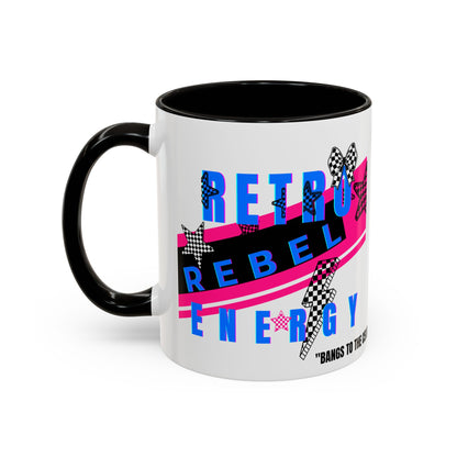 Retro Rebel Mug, 90s Nostalgia, "Bangs to the Ceiling"