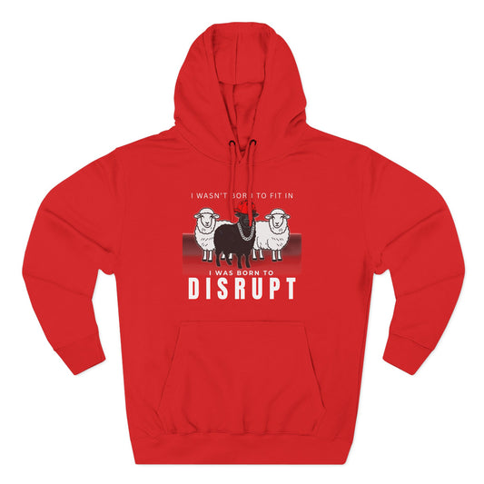 Streetwear Fashion French Terry Hoodie, Black Sheep - Born to Disrupt Edition