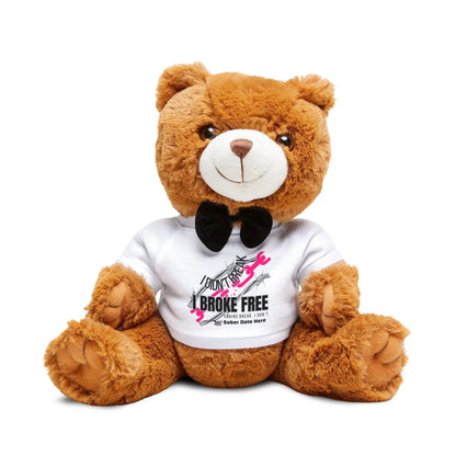 Recovery Teddy – “I Broke Free” Hot Pink Chain, Limited Edition - Collectible Printify