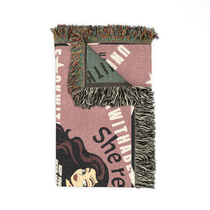 UNF★CKWITHABLE-ISH™ Skarlitt, Woven Blanket/Wall Tapestry