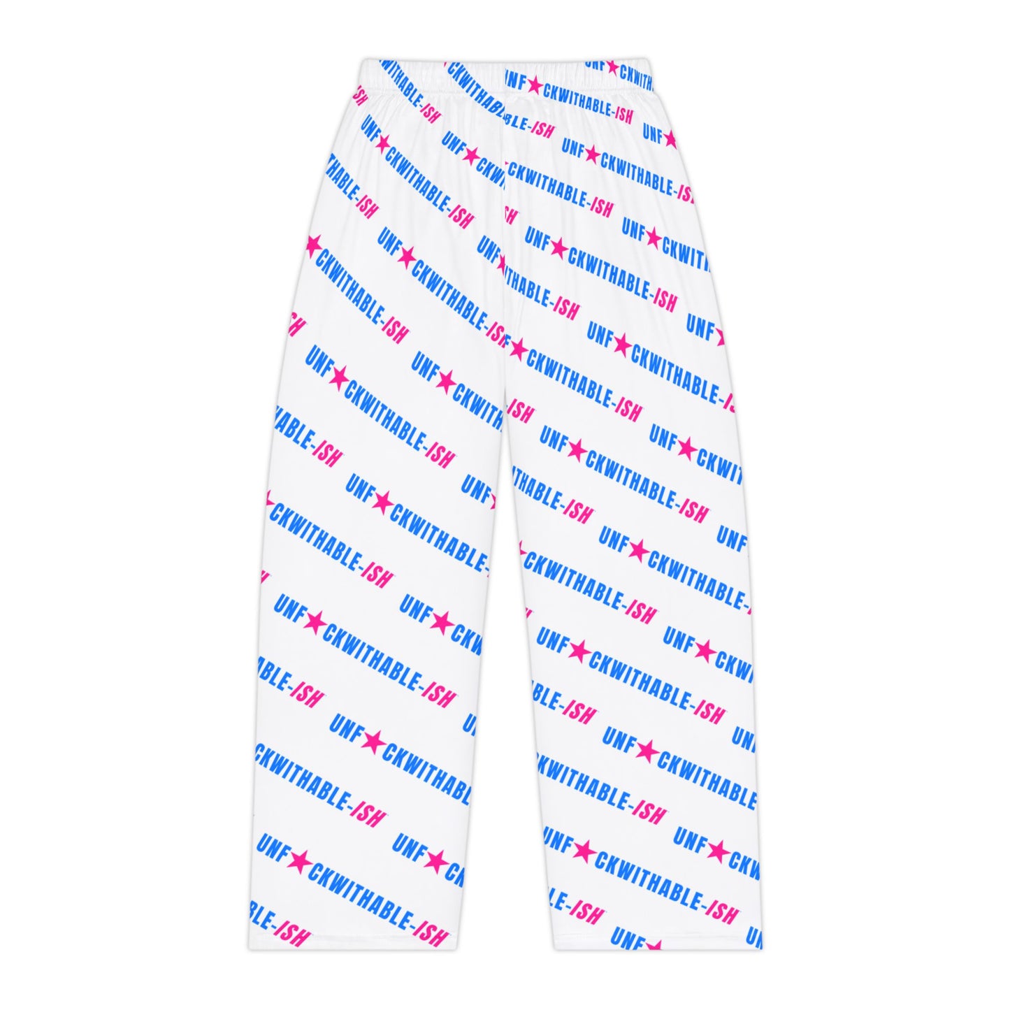 UNF★CKWITHABLE-ISH™ Women's Lounge Pants, Electric Blue/Hot Pink All-Over Print