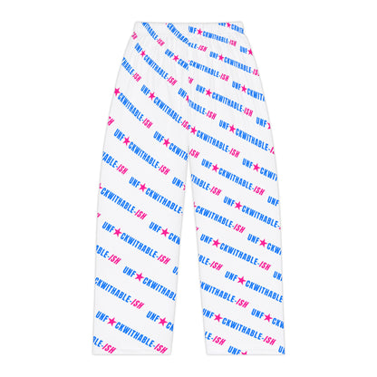 UNF★CKWITHABLE-ISH™ Women's Lounge Pants, Electric Blue/Hot Pink All-Over Print