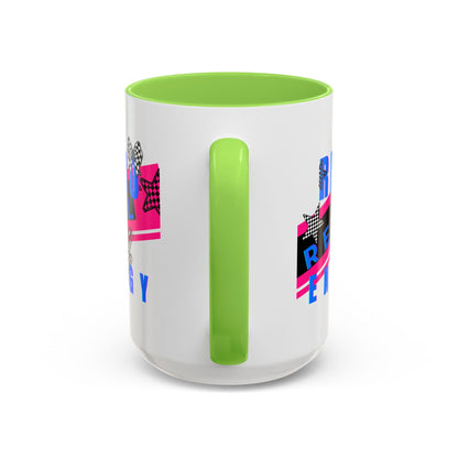Retro Rebel Mug, 90s Nostalgia, "Bangs to the Ceiling"