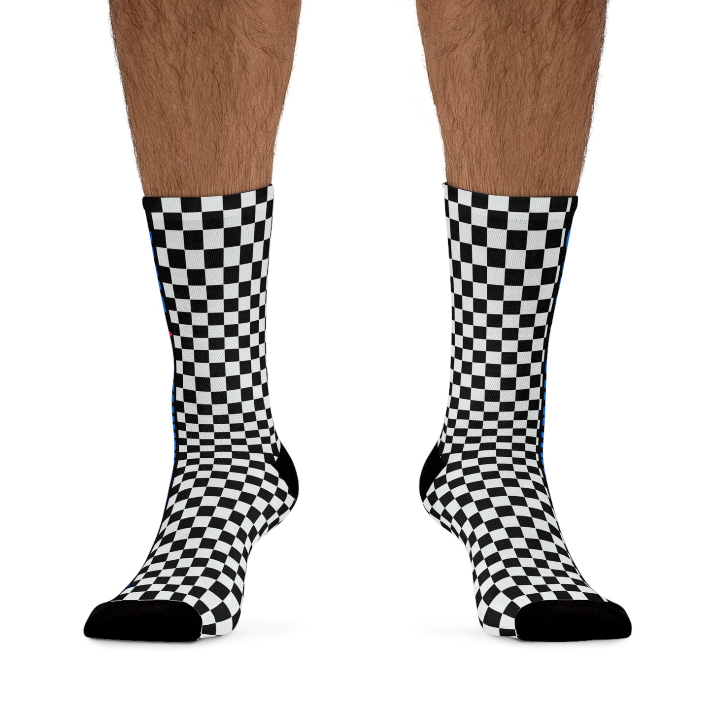 UNF★CKWITHABLE-ISH Retro-Rebel Electric Blue/Hot Pink Socks