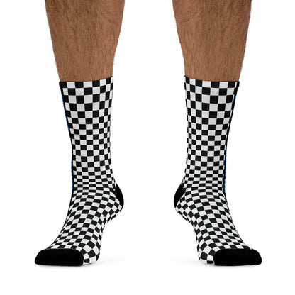 UNF★CKWITHABLE-ISH Retro-Rebel Electric Blue/Hot Pink Socks