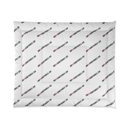 UNF★CKWITHABLE-ISH™ Chic Comforter, Hot Pink Star + Solid White Edition