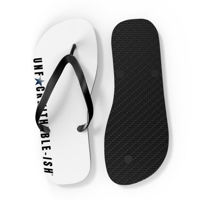 UNF★CKWITHABLE-ISH™ Flip Flops Black/Black Gradient Star