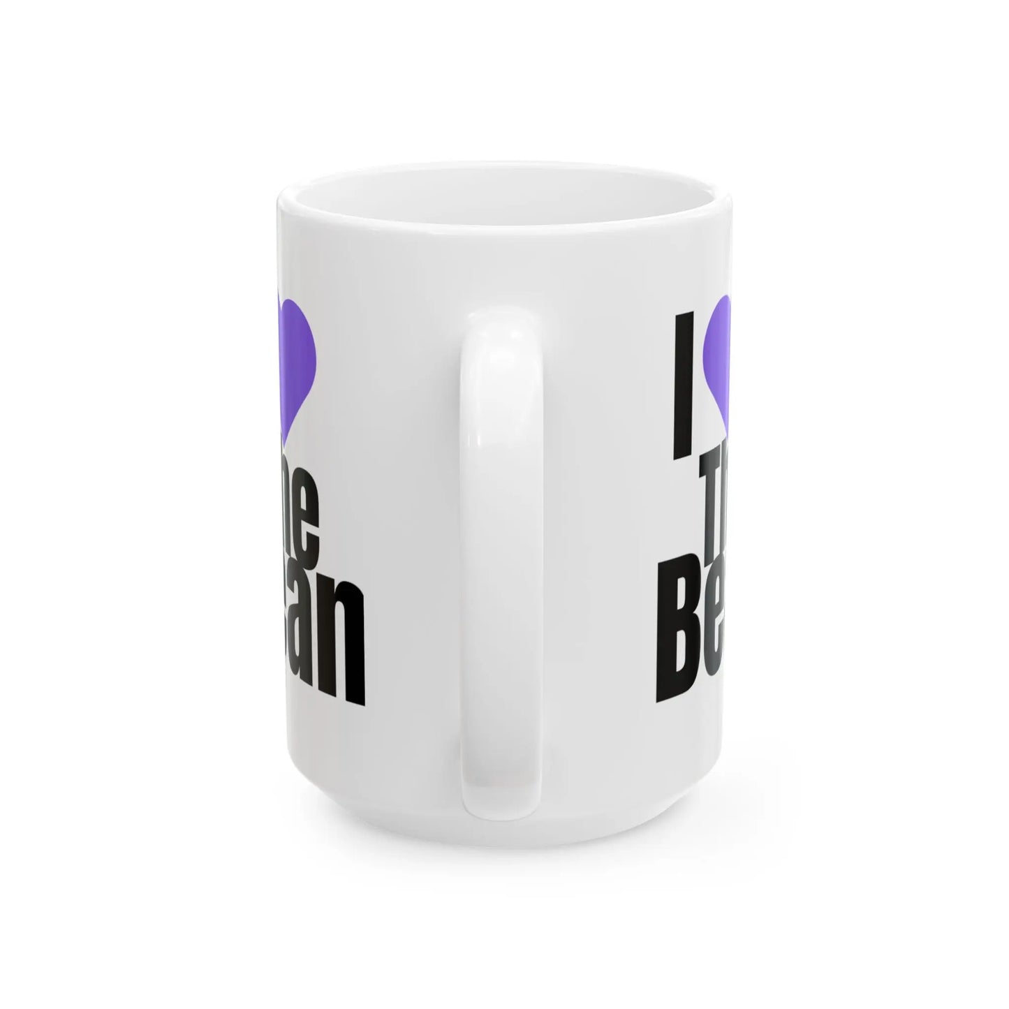 I LOVE THE BEAN coffee mug