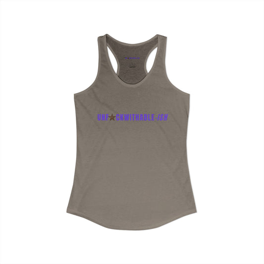 UNF★CKWITHABLE-ISH™ Women's Racerback Tank, 3 Colors Leopard Star