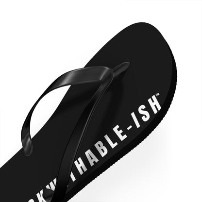 UNF★CKWITHABLE-ISH™ Flip Flops, White/White Star