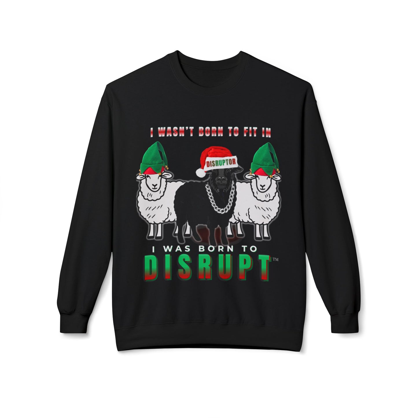Black Sheep Ugly Christmas Sweater, I Wasn’t Born to Fit In - LIMITED EDITION 2025