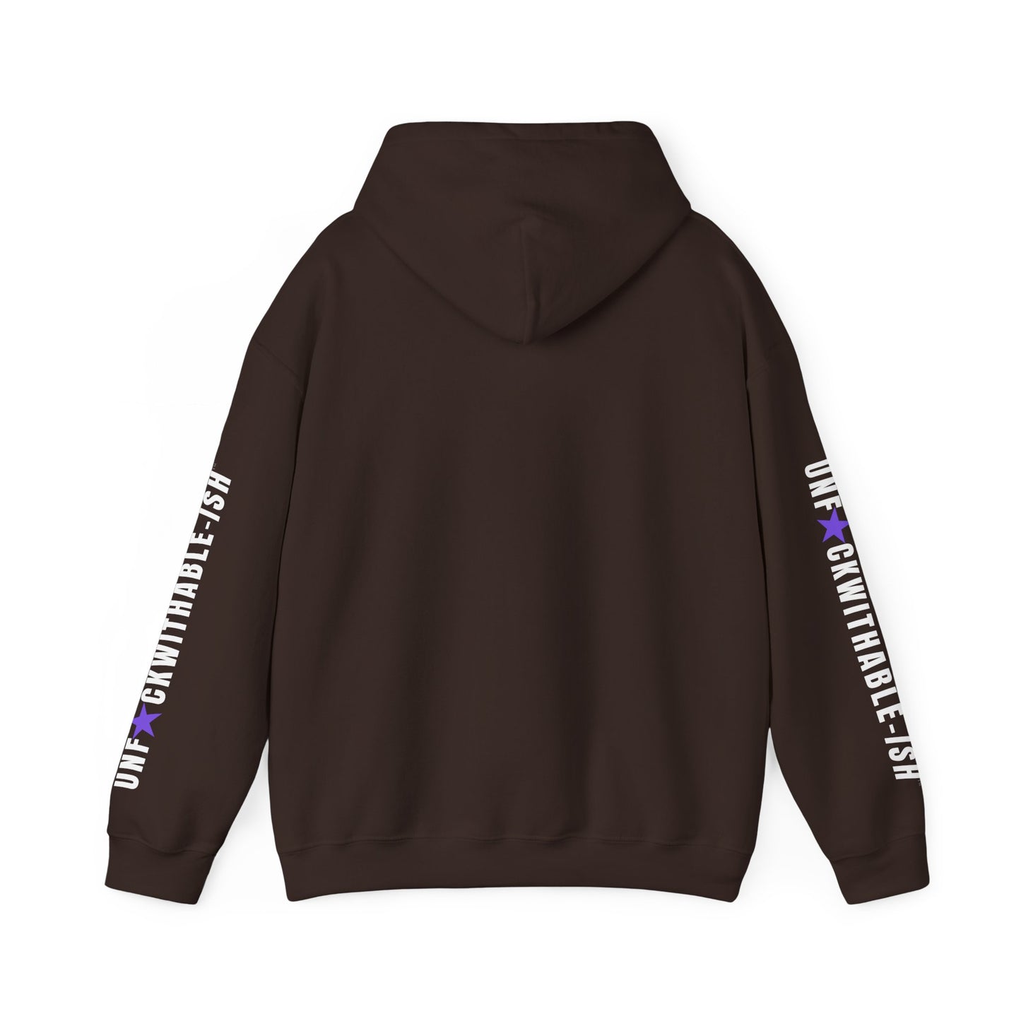 UNF★CKWITHABLE-ISH™ Unisex Hoodie, Graphic Sleeves Purple Star Edition