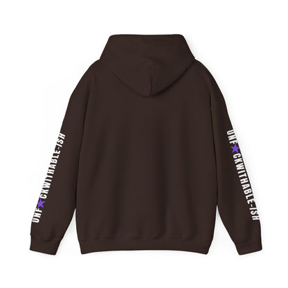 UNF★CKWITHABLE-ISH™ Unisex Hoodie, Graphic Sleeves Purple Star Edition