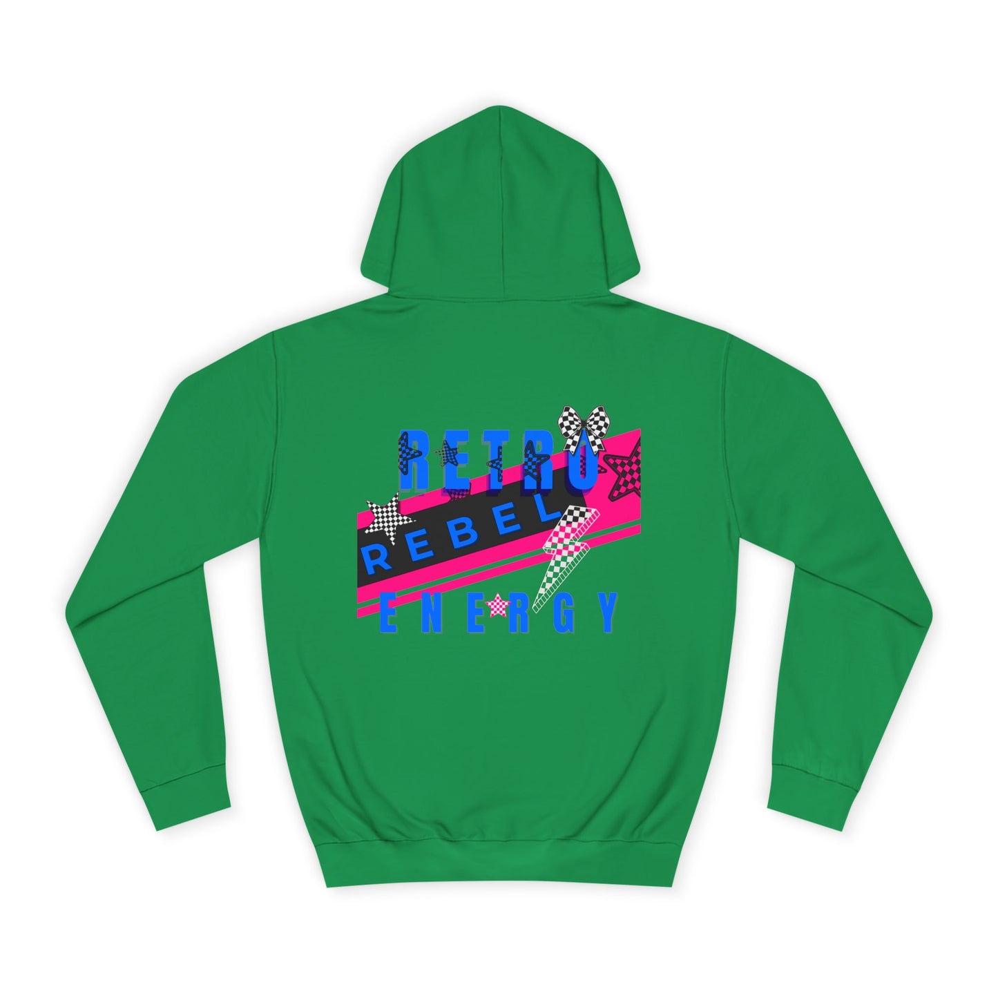 Retro Rebel Streetwear 
Unisex Premium Classic Fit Hoodie, Invincible Unstoppable Unbreakable - 7 Colors
