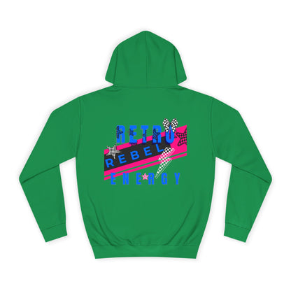 Retro Rebel Streetwear 
Unisex Premium Classic Fit Hoodie, Invincible Unstoppable Unbreakable - 7 Colors