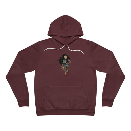 Sexy Pin-Up Babe Skarlitt, Unisex Hoodie Streetwear Style Pullover