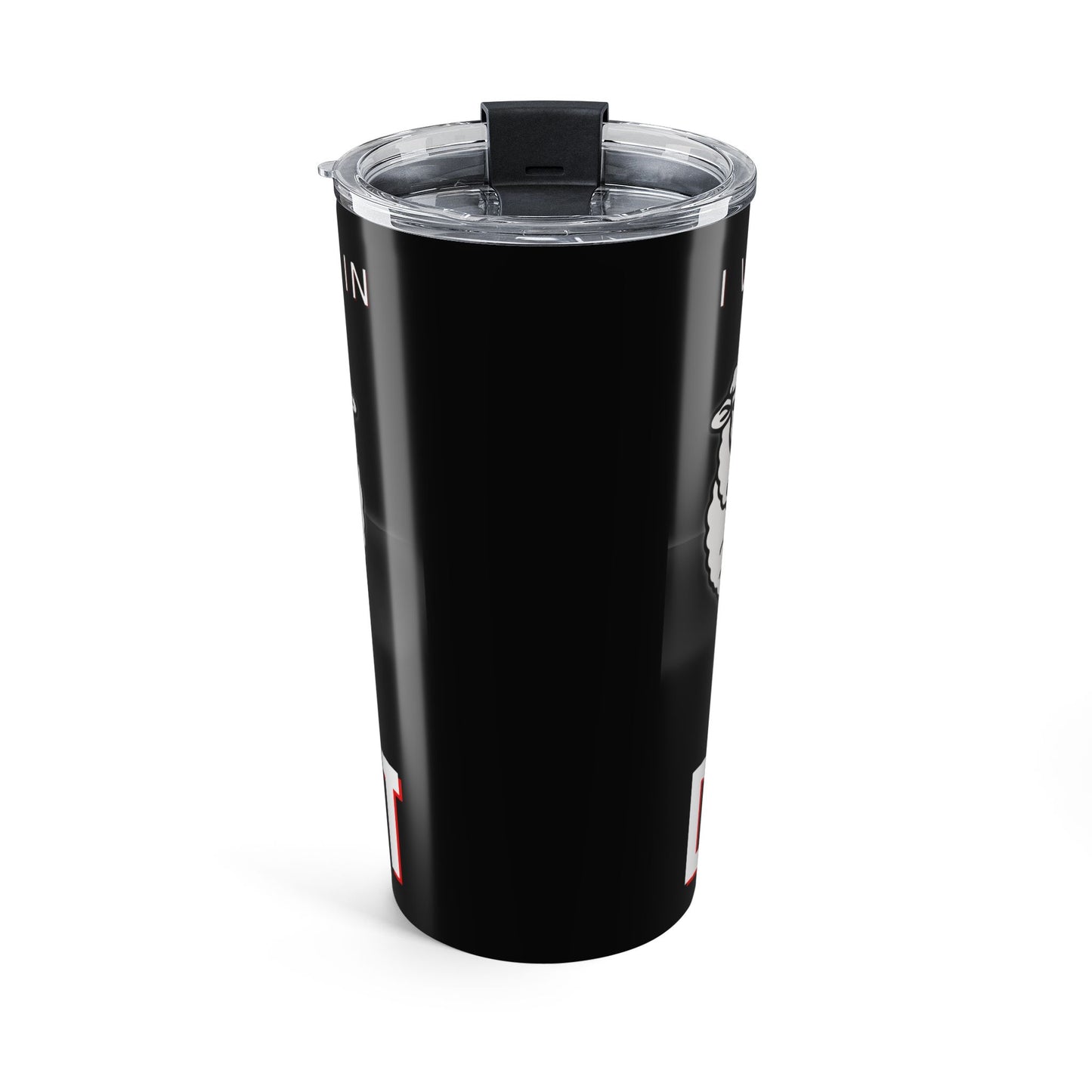 Streetwear Style Stainless Steel Tumbler 20oz, Black Sheep Born to Disrupt