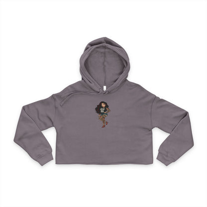 Premium Cropped Streetwear Hoodie, Featured With Skarlitt
