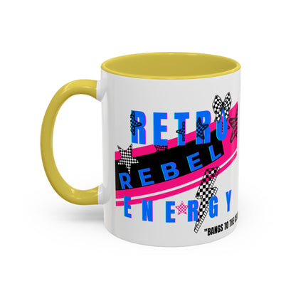 Retro Rebel Mug, 90s Nostalgia, "Bangs to the Ceiling"