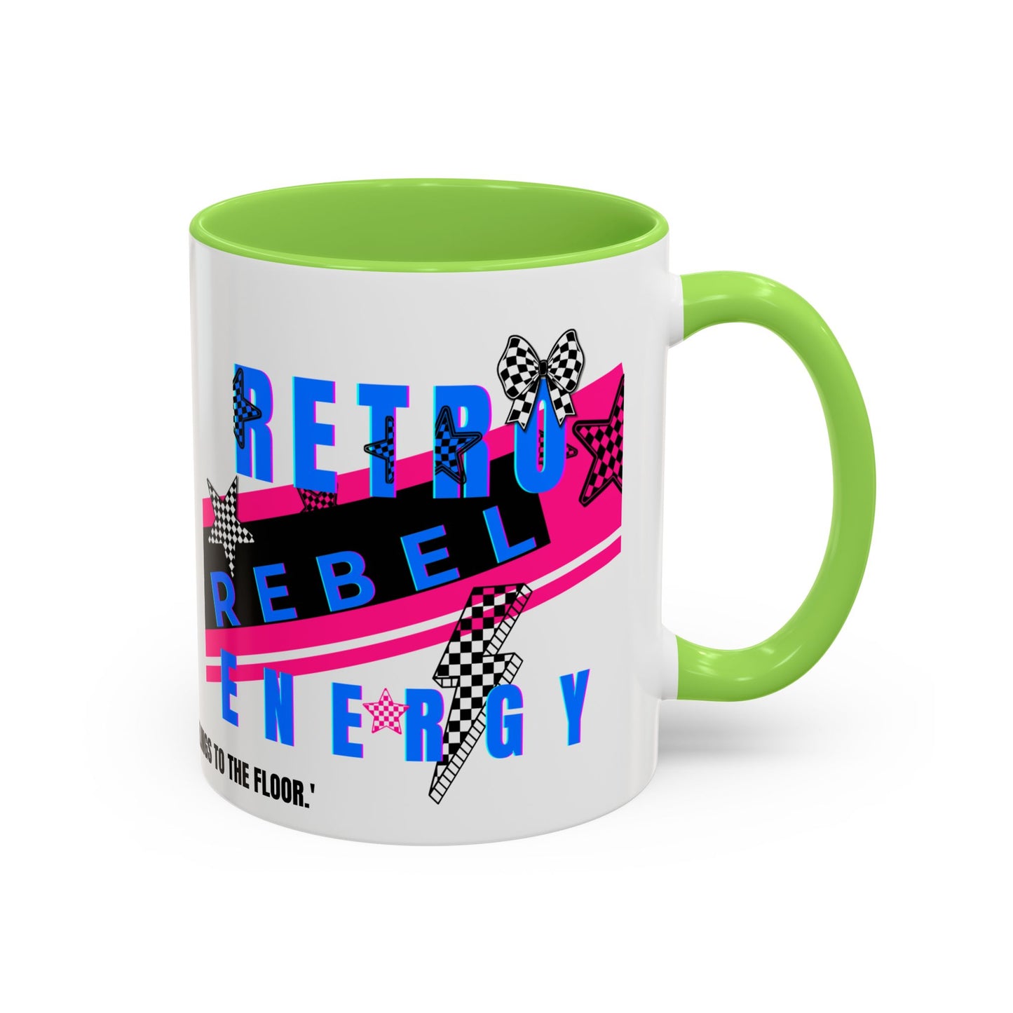 Retro Rebel Mug, 90s Nostalgia, "Bangs to the Ceiling"