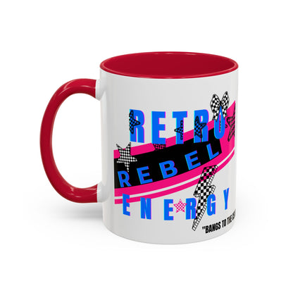 Retro Rebel Mug, 90s Nostalgia, "Bangs to the Ceiling"
