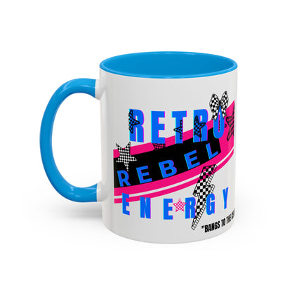 Retro Rebel Mug, 90s Nostalgia, "Bangs to the Ceiling"