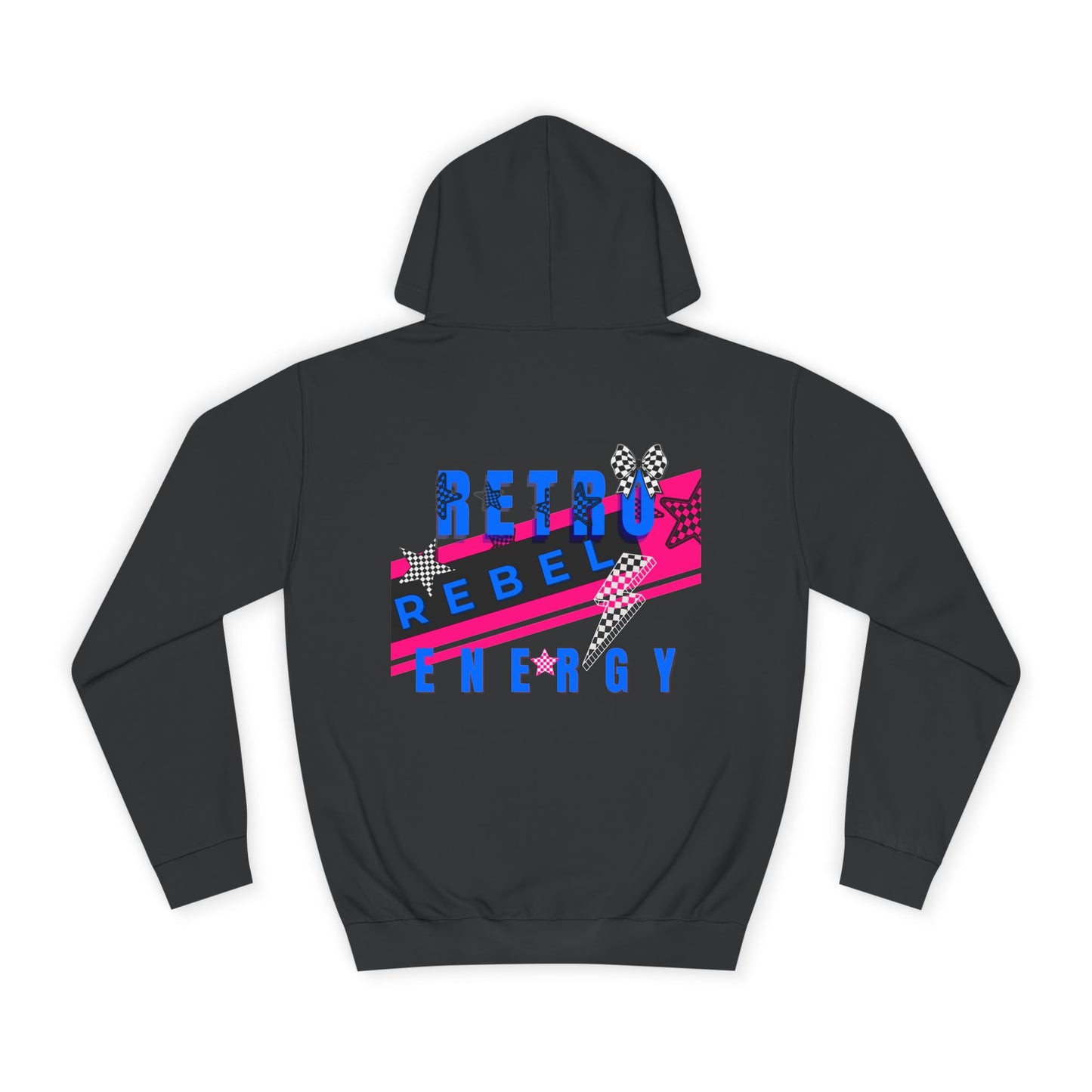 Retro Rebel Streetwear 
Unisex Premium Classic Fit Hoodie, Invincible Unstoppable Unbreakable - 7 Colors